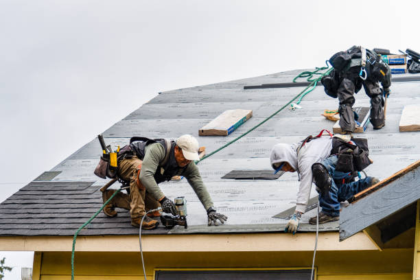 Professional Gutter Installation technician working in Clarks Summit, PA